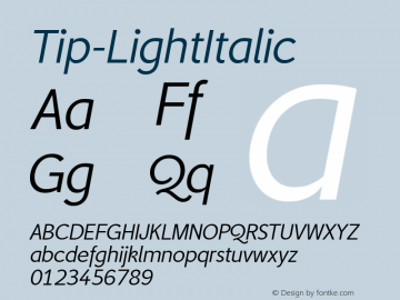 Tip-LightItalic