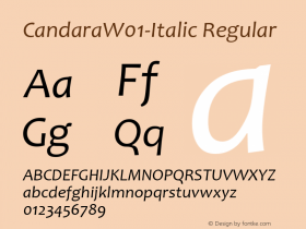 Candara-Italic