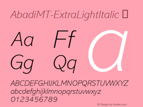 AbadiMT-ExtraLightItalic