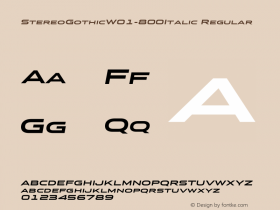 StereoGothic-800Italic