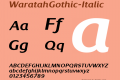 WaratahGothic-Italic