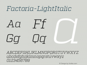 Factoria-LightItalic