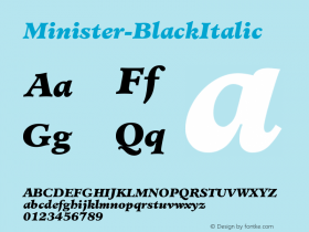 Minister-BlackItalic