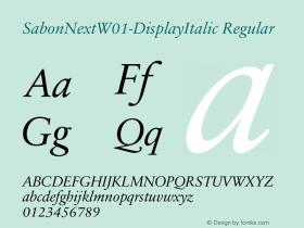 SabonNext-DisplayItalic