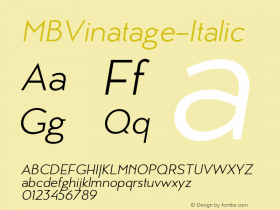 MBVinatage-Italic