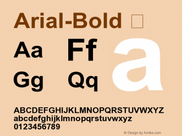 Arial-Bold