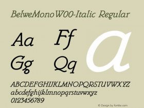 BelweMono-Italic