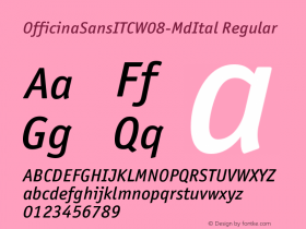 OfficinaSansITC-MdItal