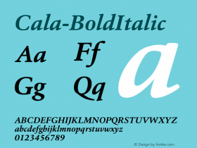 Cala-BoldItalic