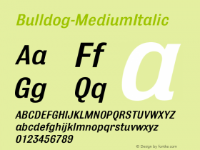 Bulldog-MediumItalic