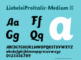 LiebeleiProItalic-Medium