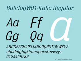 Bulldog-Italic