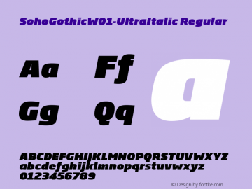 SohoGothic-UltraItalic