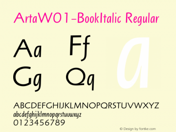 Arta-BookItalic