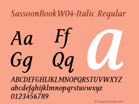 SassoonBook-Italic