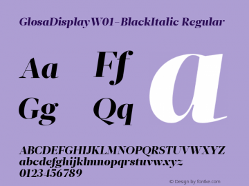 GlosaDisplay-BlackItalic