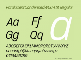 ParalucentCondensed-LtIt