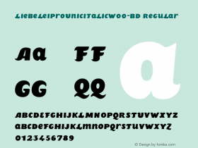 LiebeleiProUnicItalic-Bd