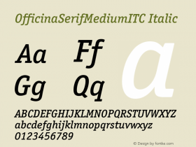 OfficinaSerifMediumITC