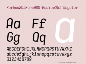 Karben205Mono-MediumObl