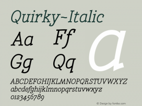 Quirky-Italic
