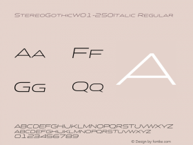 StereoGothic-250Italic