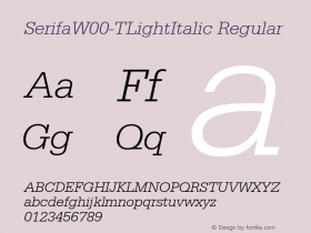 Serifa-TLightItalic