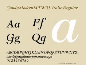 GoudyModernMT-Italic