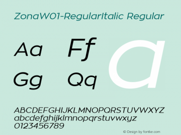 Zona-RegularItalic