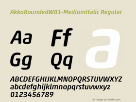 AkkoRounded-MediumItalic