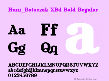 Huni_Rataczak XBd Bold