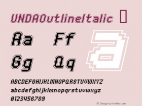 UNDAOutlineItalic