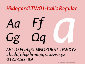 HildegardLT-Italic