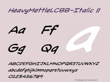 HeavyMettleLCBB-Italic