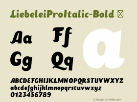 LiebeleiProItalic-Bold