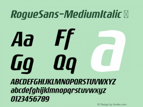 RogueSans-MediumItalic