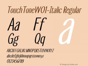 TouchTone-Italic