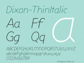 Dixon-ThinItalic