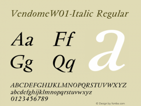 Vendome-Italic