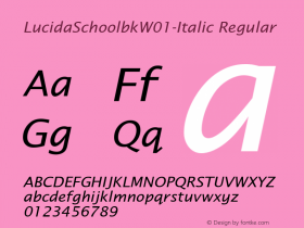 LucidaSchoolbk-Italic