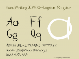 HandWritingOC-Regular