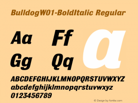 Bulldog-BoldItalic