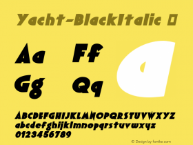 Yacht-BlackItalic