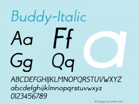 Buddy-Italic