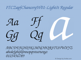 ITCZapfChancery-LightIt