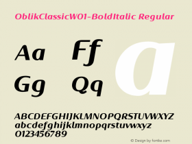 OblikClassic-BoldItalic