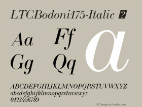 LTCBodoni175-Italic