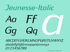 Jeunesse-Italic