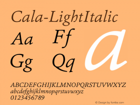 Cala-LightItalic