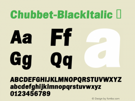 Chubbet-BlackItalic